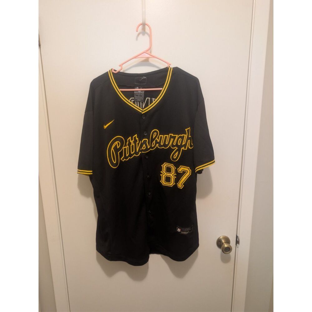 Nike Pittsburgh Pirates Reynolds 87 Authentic Collection Jersey Men's 48